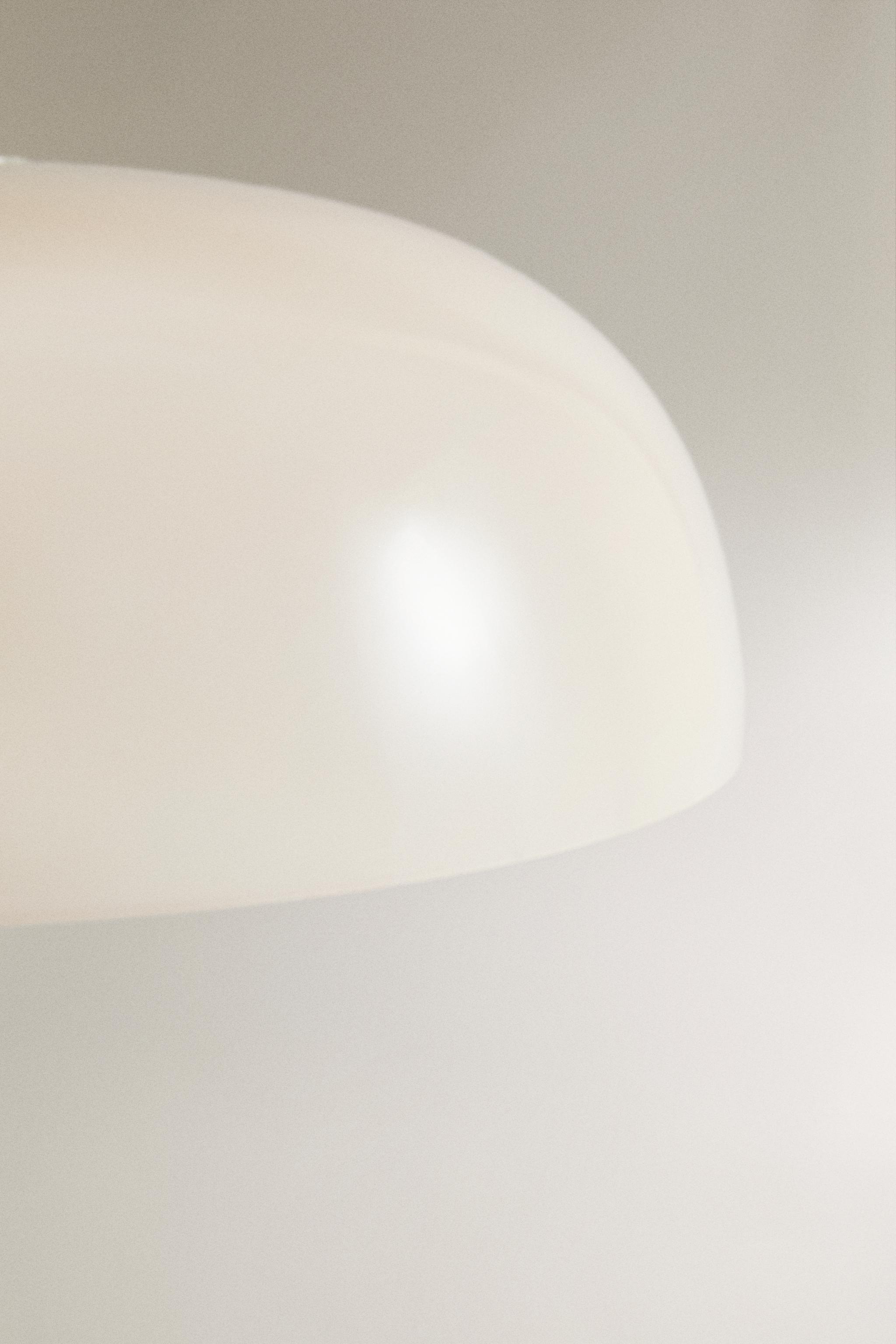 METAL AND GLASS TABLE LAMP